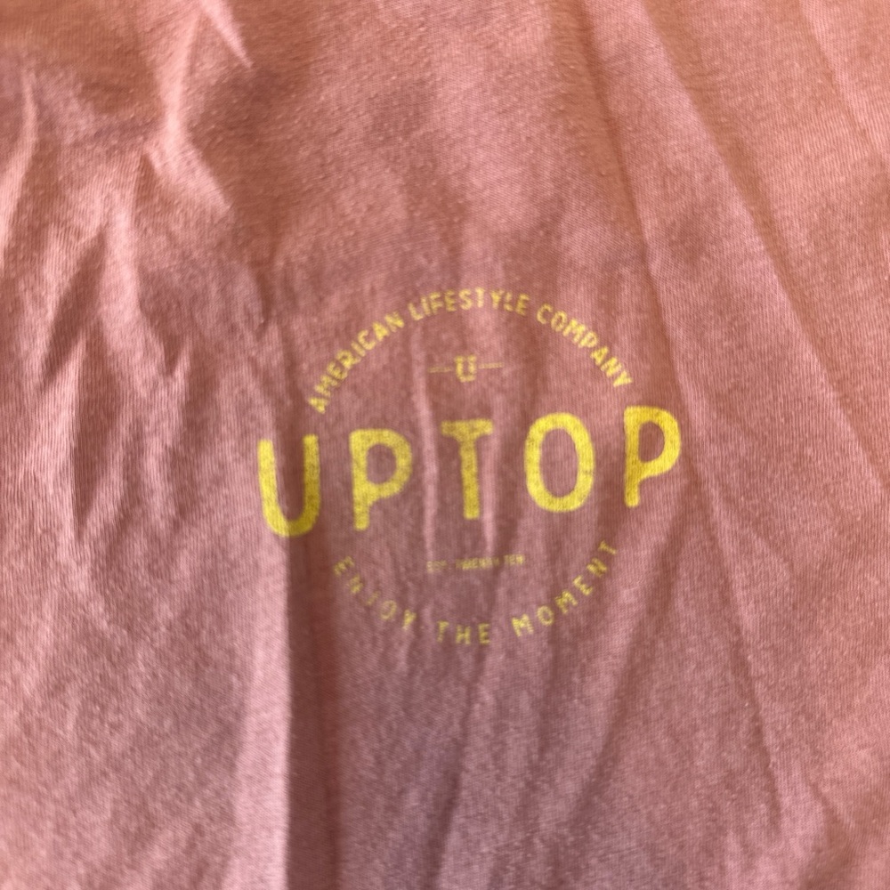 Uptop Clothing Co. | Red and Yellow Short Sleeve Tee - Picture 2 of 4